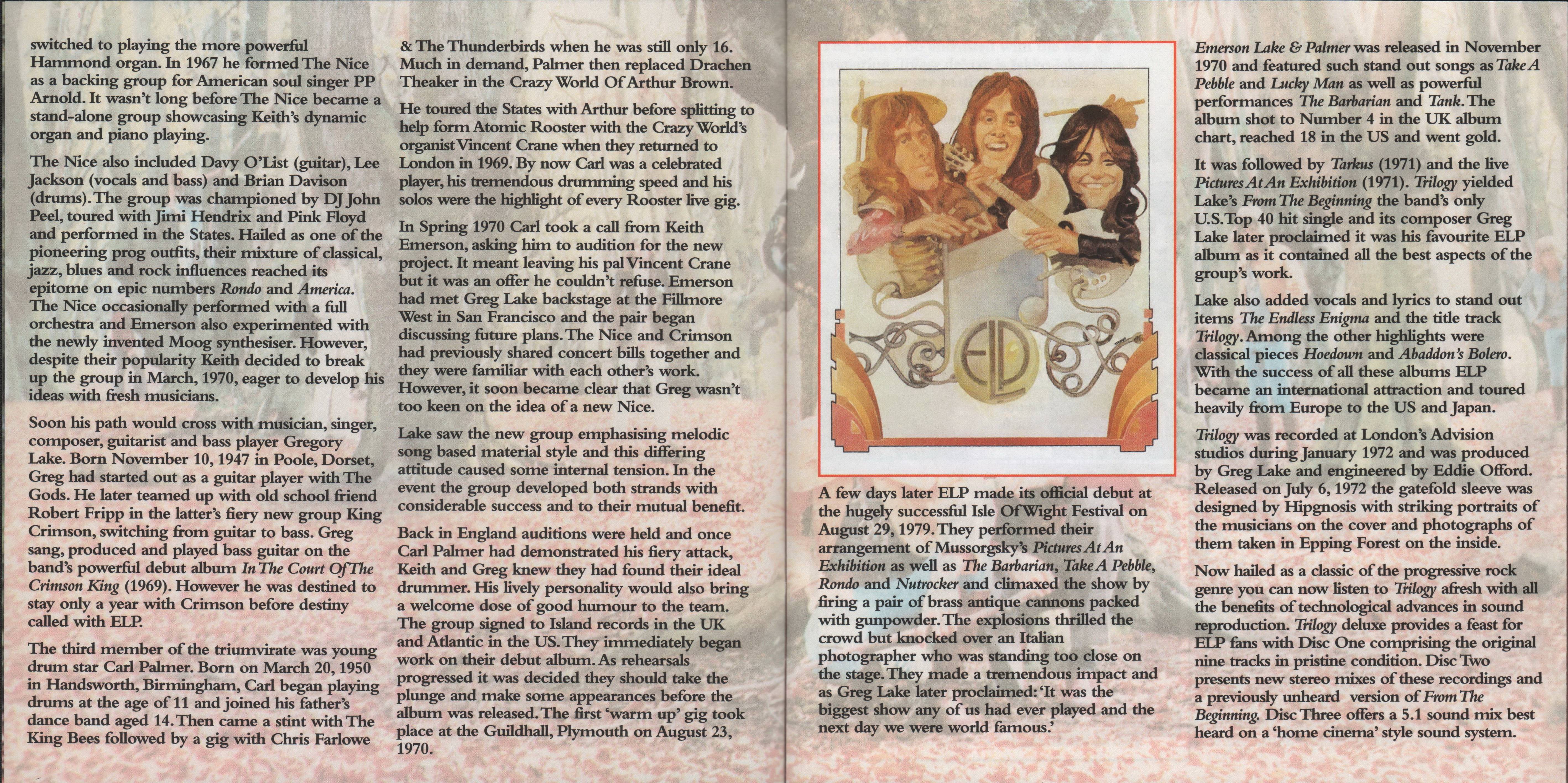 Emerson, Lake and Palmer Trilogy deluxe edition [Booklet03 d]